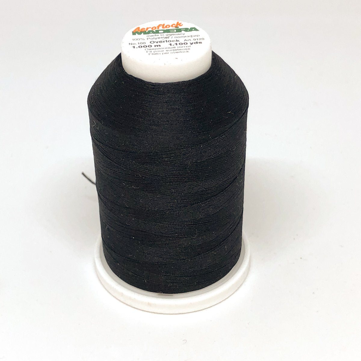 Serger thread Aeroflock Madeira 1000m - 8000- Black – Ikatee sewing patterns